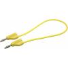 VOLTCRAFT MSB-300 měřicí kabel lamelová zástrčka 4 mm silikon 25.00 cm žlutá 1 ks