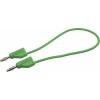 VOLTCRAFT MSB-300 měřicí kabel lamelová zástrčka 4 mm silikon 25.00 cm zelená 1 ks