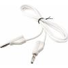 VOLTCRAFT MSB-300 měřicí kabel lamelová zástrčka 4 mm silikon 1.00 m bílá 1 ks