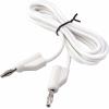 VOLTCRAFT MSB-300 měřicí kabel lamelová zástrčka 4 mm silikon 1.50 m bílá 1 ks