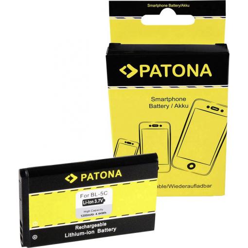 Patona BL-5C 6600/3100/7610/6230 akumulátor do kamery Náhrada za orig. akumulátor BL-5CA, BL-5CB, BL-5C, HX-N3650A, HXE-W01, SZW20110613, PX-3315-675, T90506
