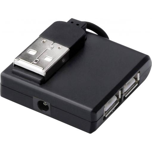 Digitus DA-70217 USB Hub 4 porty USB-A USB 2.0 480 MBit/s černá DA-70217