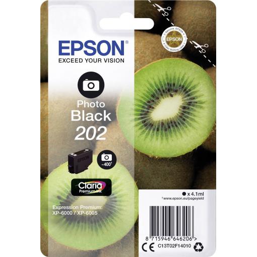 Epson Ink 202 originál foto černá C 13 T 02F14010