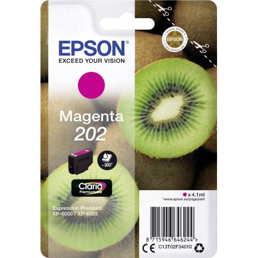Epson Ink 202 originál purppurová C 13 T 02F34010