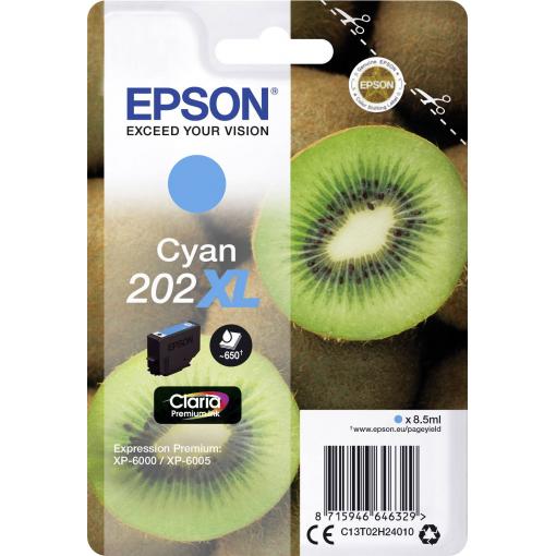 Epson Ink 202XL originál azurová C 13 T 02H24010