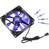 NoiseBlocker BlackSilent XE2 PC větrák s krytem černá, modrá (transparentní) (š x v x h) 92 x 92 x 25 mm