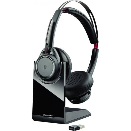 Plantronics UC B825M telefon Sluchátka On Ear Bluetooth® stereo černá Potlačení hluku Vypnutí zvuku mikrofonu