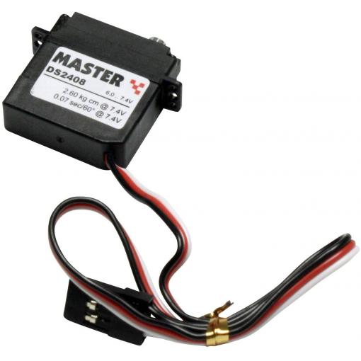 Master mini servo DS2408 digitální servo Materiál převodovky: kov Zásuvný systém: JR