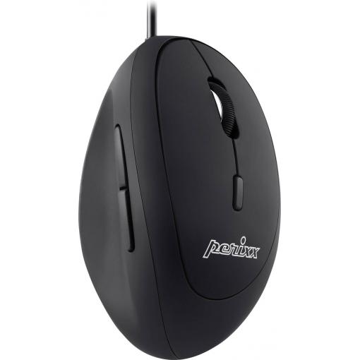 Perixx Perimice-519 ergonomická myš USB optická černá 6 tlačítko 1600 dpi ergonomická
