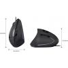 Perixx Perimice-513L optická ergonomická myš, přenos USB, 5 tlačítko, 2000 dpi, černá