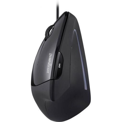 Perixx Perimice-513L optická ergonomická myš, přenos USB, 5 tlačítko, 2000 dpi, černá