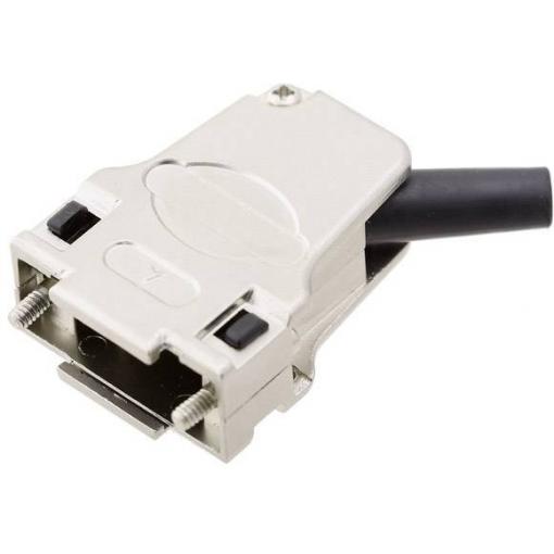encitech D45ZF09-RG-K 7960-0206-11 D-SUB pouzdro Pólů: 9 celokov 45 ° stříbrná 1 ks