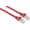 Intellinet 741118 RJ45 síťové kabely, propojovací kabely CAT 6A S/FTP 15.00 m červená fóliové stínění, stínění pletivem, stíněný, bez halogenů 1 ks