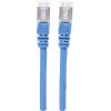Intellinet 741088 RJ45 síťové kabely, propojovací kabely CAT 6A S/FTP 10.00 m modrá fóliové stínění, stínění pletivem, stíněný, bez halogenů 1 ks