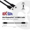 club3D Mini-DisplayPort kabel Mini DisplayPort konektory, Mini DisplayPort konektory 2.00 m černá CAC-1164 8K UHD Kabel DisplayPort