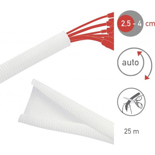 hadice na kabely Label the Cable PRO 5120 bílá
