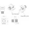 Renkforce RF-KS-KOAX vestavný koaxiální modul Keystone 1 ks