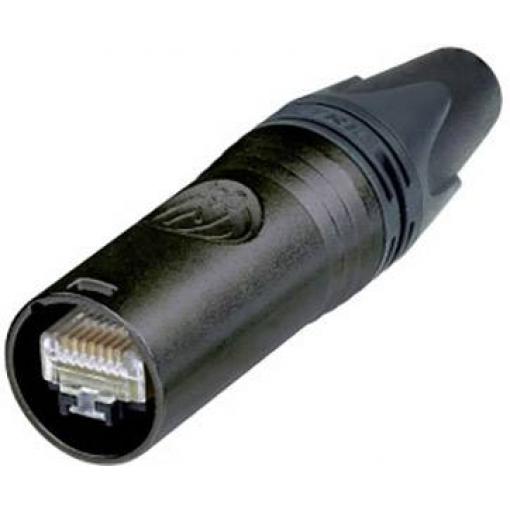 Neutrik NE8MX6-B-T, konektor RJ, zástrčka, rovná, černá, 1 ks