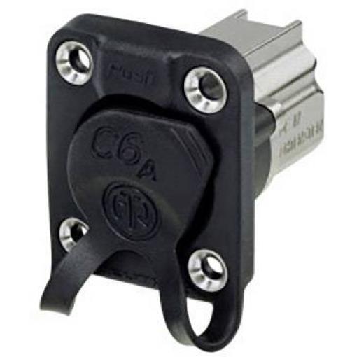 Neutrik NE8FDX-P6-W, konektor RJ, zásuvka, vestavná, černá, 1 ks