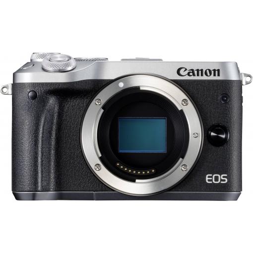 Systémový fotoaparát Canon EOS M6, 24.2 Megapixel, stříbrná
