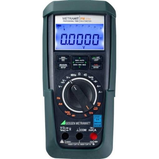 Gossen Metrawatt METRAHIT PM XTRA digitální multimetr, Kalibrováno dle (DAkkS), kalibrováno DAkkS, CAT IV 600 V, Displej (counts): 60000