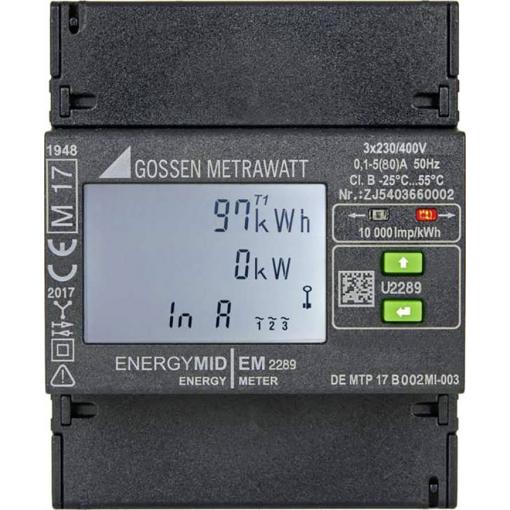 Gossen Metrawatt EM2289 Modbus RTU U2289-V028 třífázový elektroměr digitální Úředně schválený: Ano 1 ks