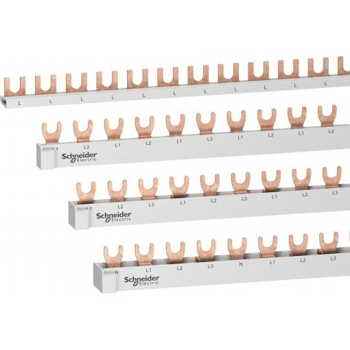 Schneider Electric R9XFH357 Fázová lišta vidlice, 3p, 57 TE, 63A Phase busbar šedobílá (RAL 7035) 63 A 500 V Typ vodiče = L 1 ks