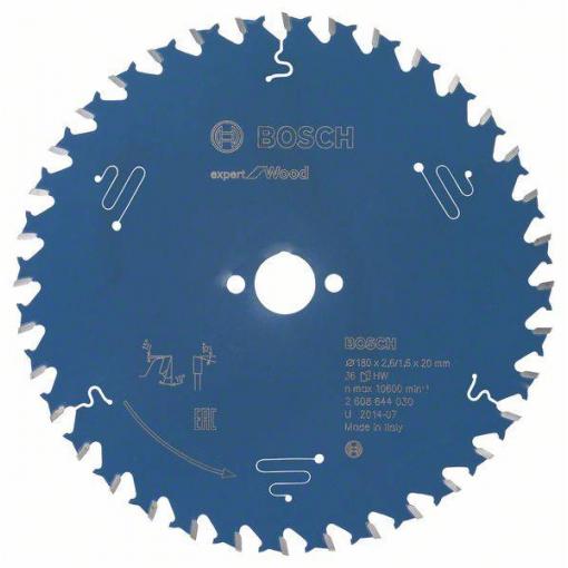 Bosch Accessories Expert for Wood 2608644030 pilový kotouč 180 x 20 x 1.6 mm Počet zubů (na palec): 36 1 ks