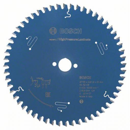 Bosch Accessories Expert for High Pressure Laminate 2608644134 pilový kotouč 190 x 20 x 1.6 mm Počet zubů (na palec): 56 1 ks
