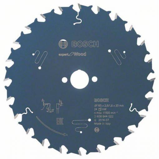 Bosch Accessories Expert for Wood 2608644022 pilový kotouč 165 x 20 x 1.6 mm Počet zubů (na palec): 24 1 ks