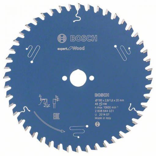 Bosch Accessories Expert for Wood 2608644031 pilový kotouč 180 x 20 x 1.6 mm Počet zubů (na palec): 48 1 ks