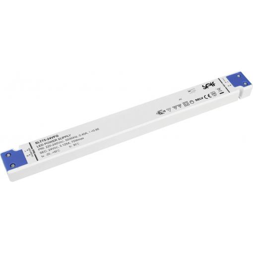 Self Electronics SLT75-12VFG LED driver konstantní napětí 75 W 0 - 6.25 A 12.0 V/DC schválení nábytku , bez možnosti stmívání, ochrana proti přepětí , přepětí