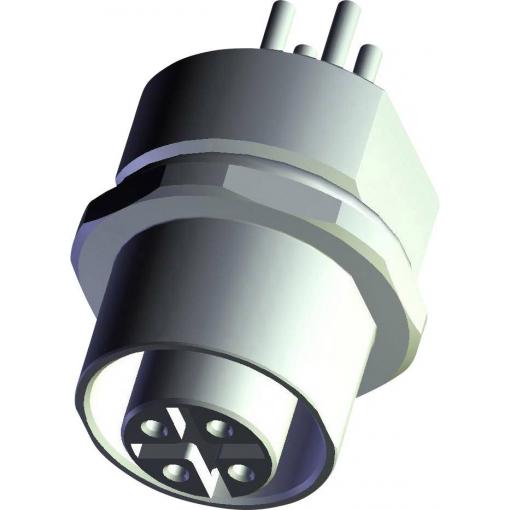 TE Connectivity vestavný zástrčkový konektor pro senzory - aktory, T4131512041-000, piny: 4, 1 ks