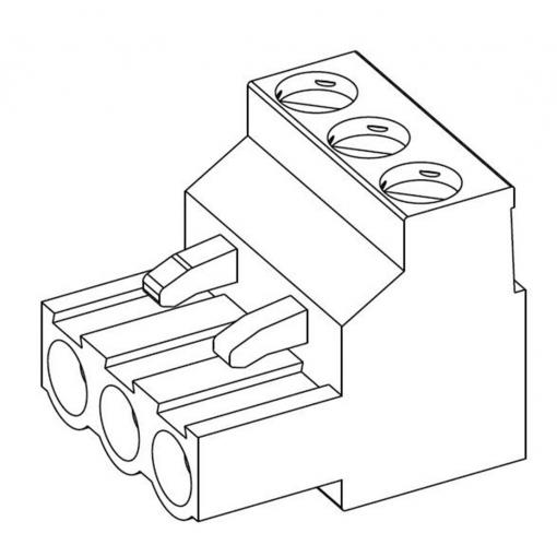 TE Connectivity zástrčkový konektor na kabel 2, rozteč 5.08 mm, 796634-2, 1 ks