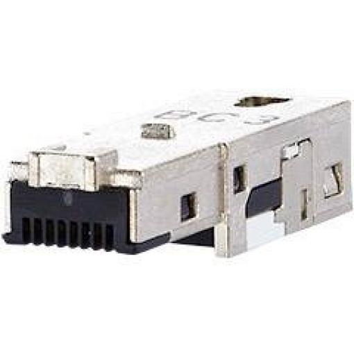 Metz Connect 1401400810-I, RJ45 konektor, zástrčka, rovná, stříbrná, 1 ks