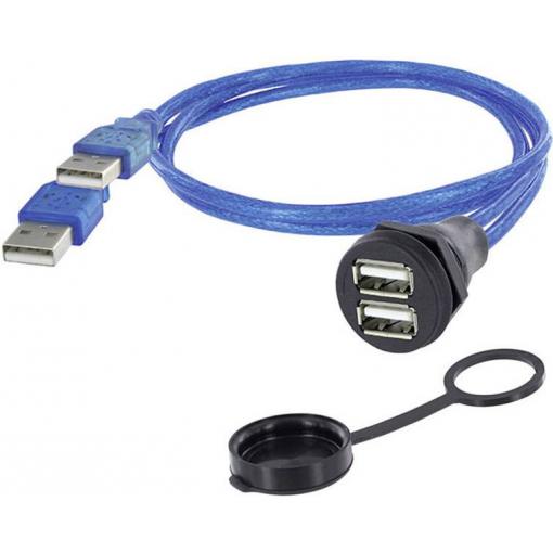 encitech 1310-1028-02 1310-1028-02 USB konektor Typ A, 1.00 m, 1 ks
