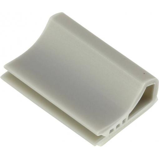 TRU COMPONENTS úchytka TC-6645724 pro plochý kabel světle šedá 100 ks