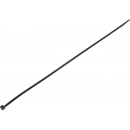TRU COMPONENTS TC-6645740, stahovací pásky, 4.80 mm, 385 mm, černá, 100 ks