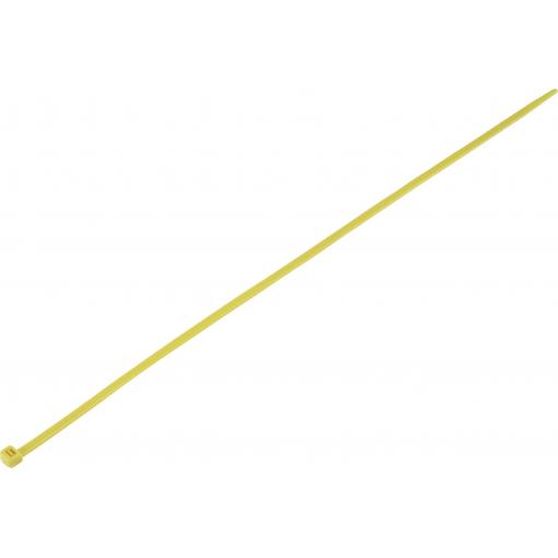 TRU COMPONENTS TC-6645772, stahovací pásky, 4.80 mm, 385 mm, žlutá, 100 ks