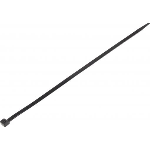 TRU COMPONENTS TC-6645780, stahovací pásky, 7.60 mm, 380 mm, černá, odolná vůči povětrnostním vlivům, 100 ks