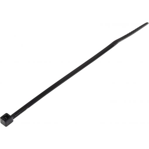 TRU COMPONENTS TC-6645784, stahovací pásky, 2.50 mm, 100 mm, černá, odolná vůči povětrnostním vlivům, 100 ks