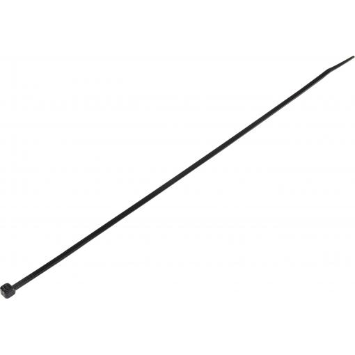 TRU COMPONENTS TC-6645800, stahovací pásky, 3.60 mm, černá, odolná vůči povětrnostním vlivům, 100 ks