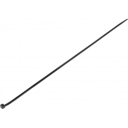 TRU COMPONENTS TC-6645808, stahovací pásky, 4.80 mm, 385 mm, černá, odolná vůči povětrnostním vlivům, 100 ks