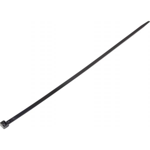 TRU COMPONENTS TC-6645820, stahovací pásky, 8 mm, 450 mm, černá, odolná vůči povětrnostním vlivům, 100 ks