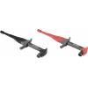 VOLTCRAFT MSK-115 sada bezpečnostních krokosvorek, zásuvka 4 mm, CAT III 1000 V, CAT IV 600 V, černá, červená