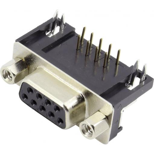 TRU COMPONENTS TC-6648080 D-SUB zásuvková lišta 90 ° Pólů: 9 do DPS 1 ks