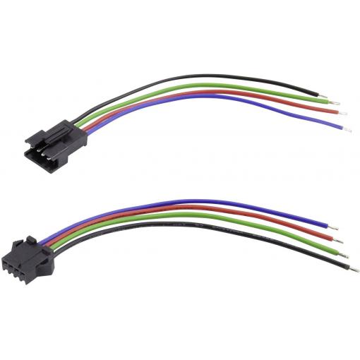 TRU COMPONENTS TC-6649232 zásuvkový konektor s vodiči Počet pólů: 2 Rastr (rozteč): 2.50 mm 1 sada