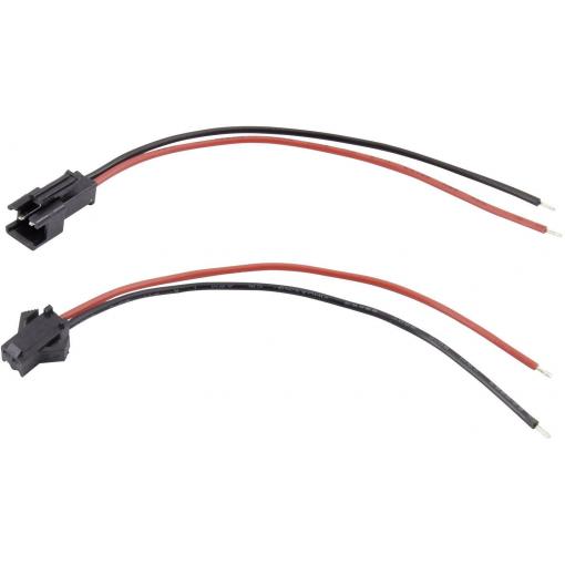 TRU COMPONENTS TC-6649240 zásuvkový konektor s vodiči Počet pólů: 4 Rastr (rozteč): 2.50 mm 1 sada