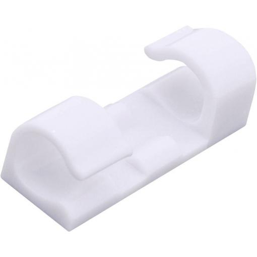 TRU COMPONENTS 93015c305r držák kabelu samolepicí TC-6649832 Průměr kabelového svazku (rozsah) 4 do 7 mm bílá 1 ks