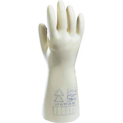 Latexové elektrikářské rukavice Electrosoft 2091903-10, velikost 10, bílá